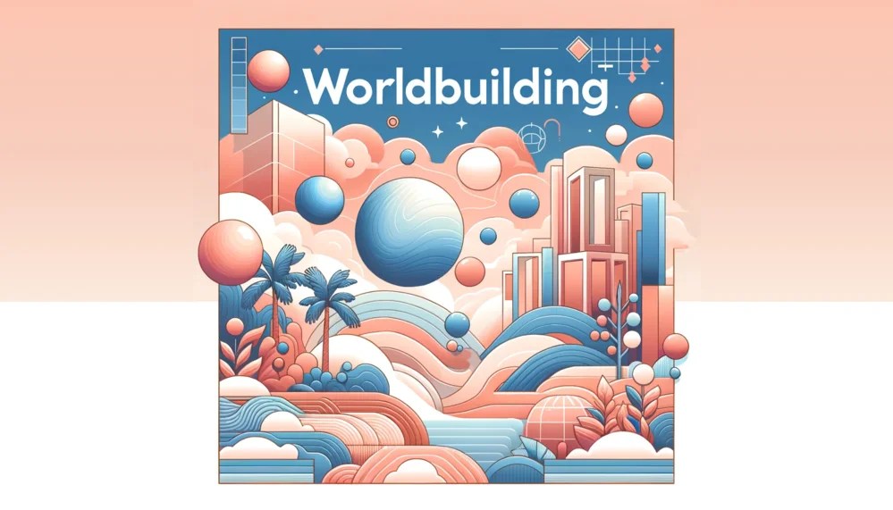 image représentant toutes les composantes de la création d'un monde imaginaire