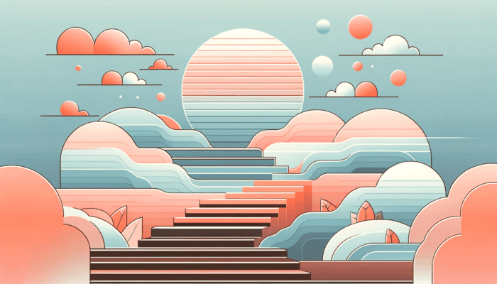 Un escalier représentant les étapes pour écrire un résumé de livre