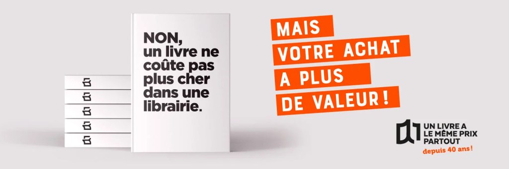 Publicité pour vanter le prix unique du livre