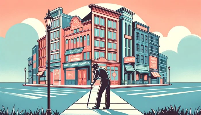 Un auteur hésitant à quelle maison d'édition envoyer son manuscrit