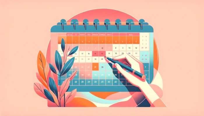 Un calendrier pour choisir le bon moment pur envoyer son manuscrit