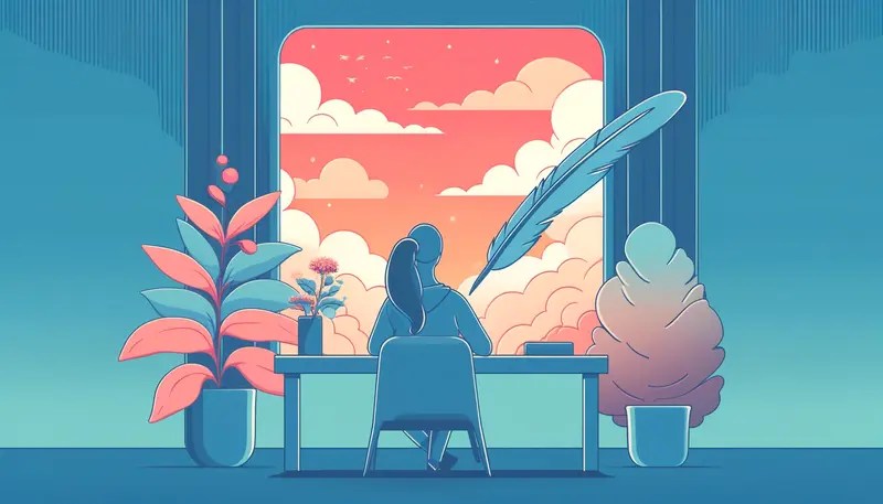 Un auteur expérimentant l'écriture thérapeutique